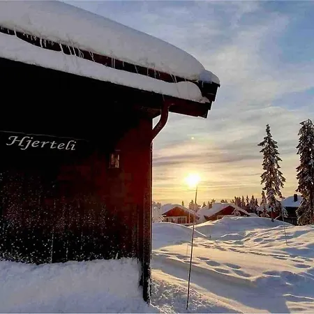 Vakantiehuis Romslig Familiehytte Med Vedfyrt Badestamp